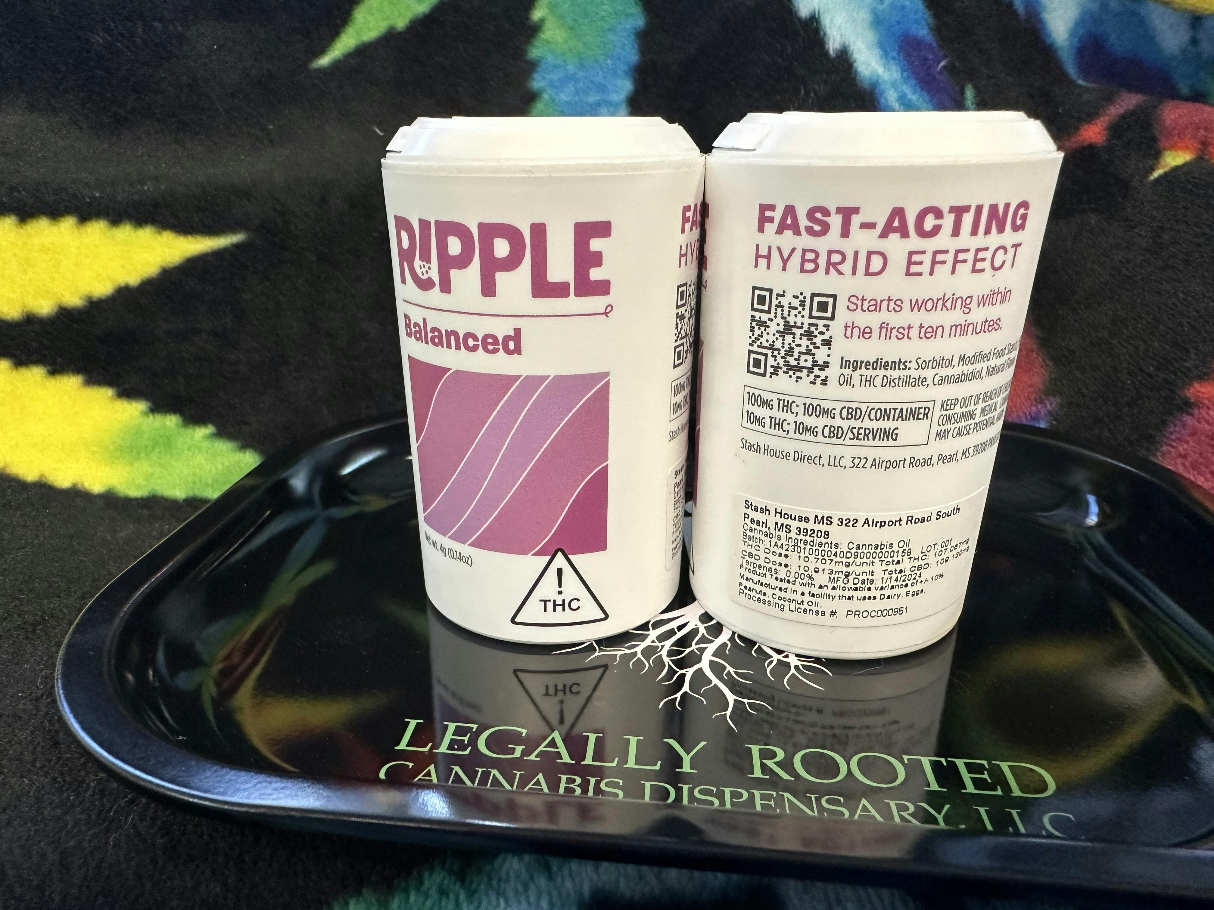 Ripple 1:1 THC/CBD Quick Dissolve Powder - Balanced (Stash House)