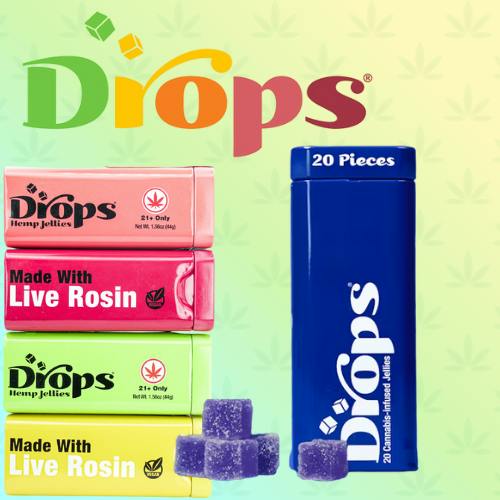 Drop's CBD 20 Pack - Cranberry - 1:1 THC/CBC 100mg