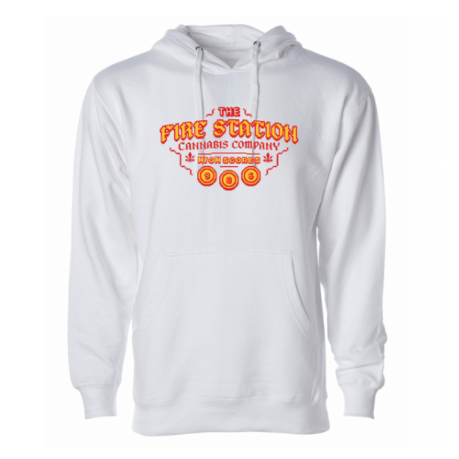 High Scores White Hoodie Large