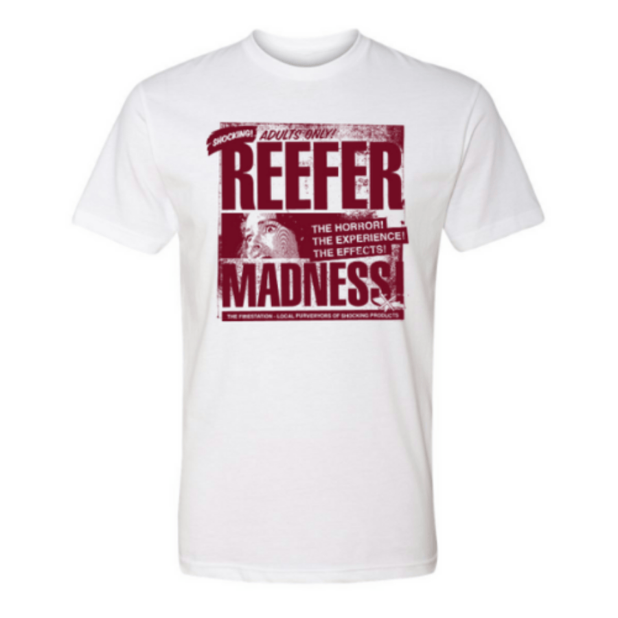 Reefer Madness White T-Shirt Medium