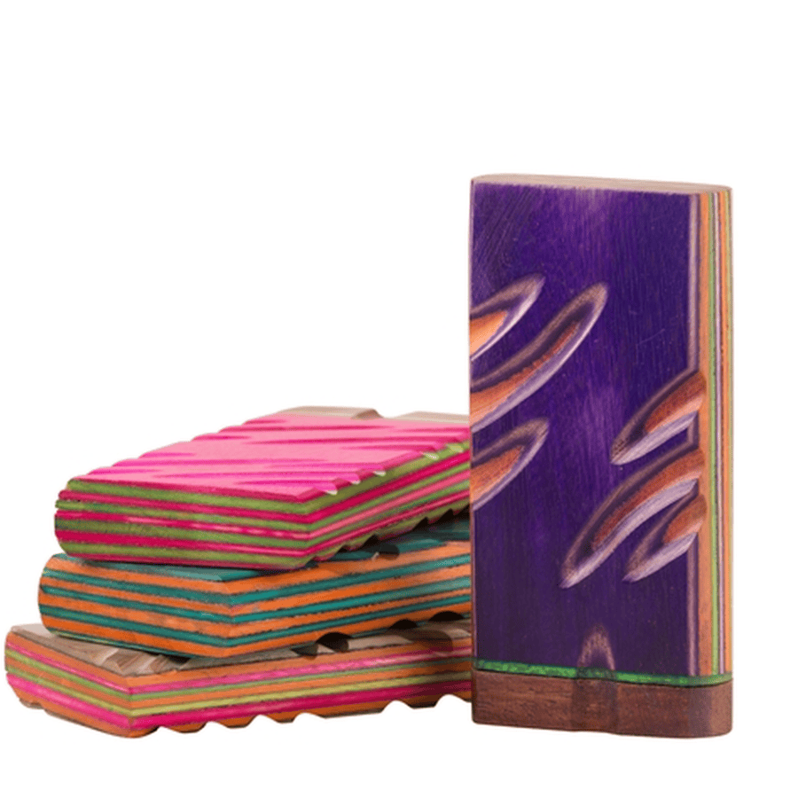 3" Wood Dugout & Hitter (Assorted Colors)