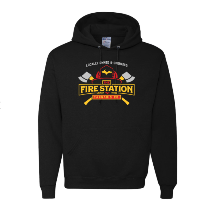 The Fire Station Black Hoodie Medium