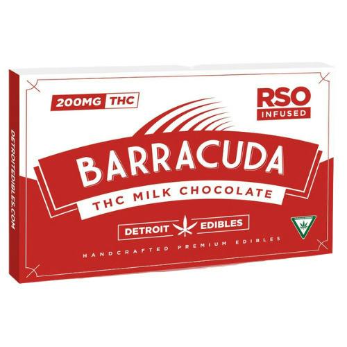 Detroit Edible Company Barracuda RSO Milk Chocolate Bar 200mg THC