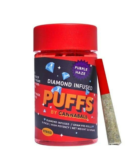 Cannabals | Puffs | Purple Haze | Pre-Roll Pack | 7 ct | 3.5g