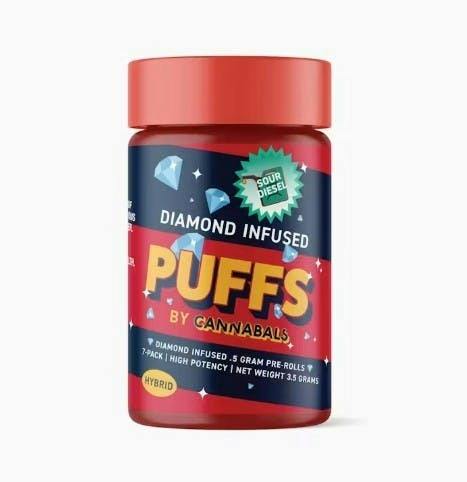 Cannabals | Puffs | Sour Diesel | Pre-Roll Pack | 7 ct | 3.5g