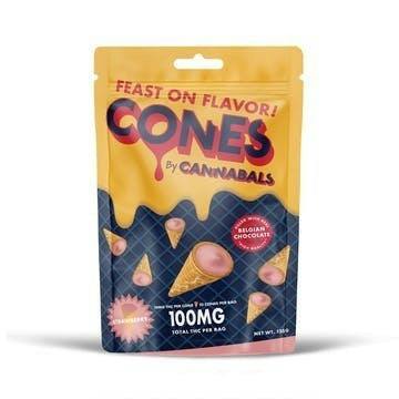 Cannabals | Cones | Strawberry Chocolate | 10 ct | 100mg THC