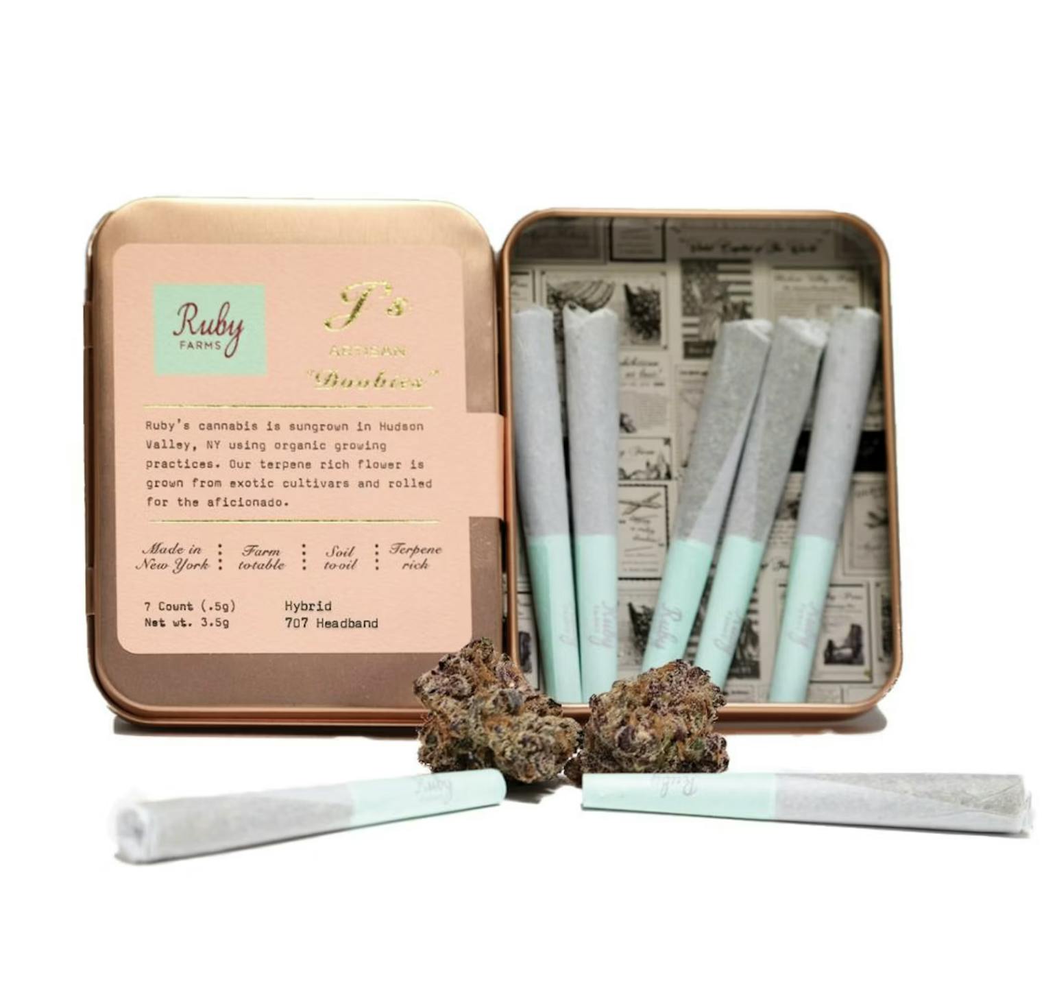 Ruby Farms | Classics | 7 Count .7g Pre-Roll | 707 Headband | Net 3.5g