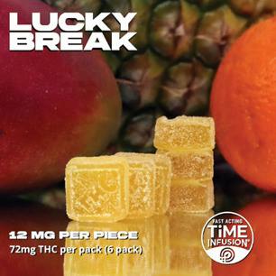 Lucky Break Cannabis Tropical Fast Acting Lucky Chews 72 mg (H) 6 Pack - 00082 at Trulieve Bristol Dispensary