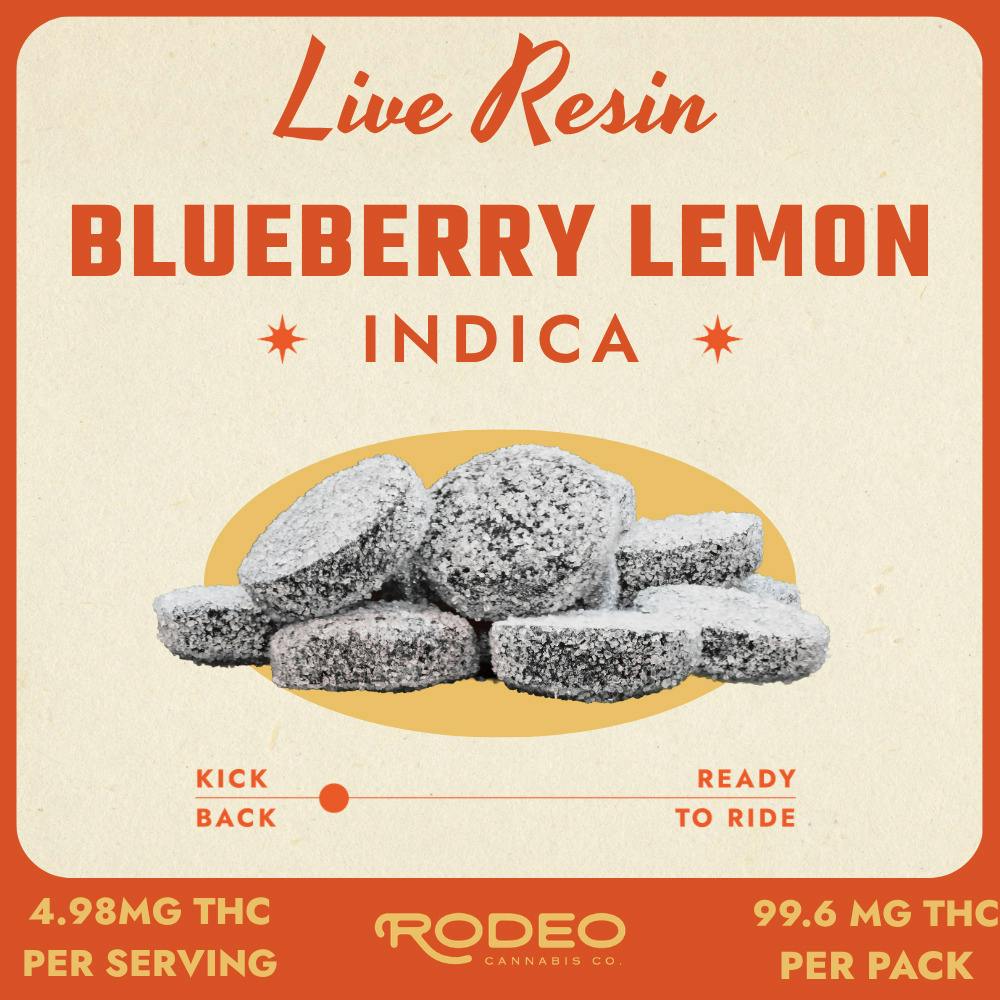 Blueberry Lemon Live Resin Gummies 20pk - 00436