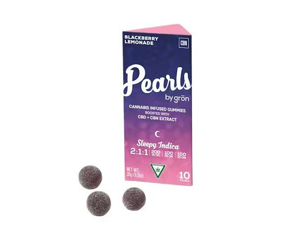 GRÖN | BLACKBERRY LEMONADE - PEARLS | 2:1:1 THC:CBD:CBN | 200MG | INDICA