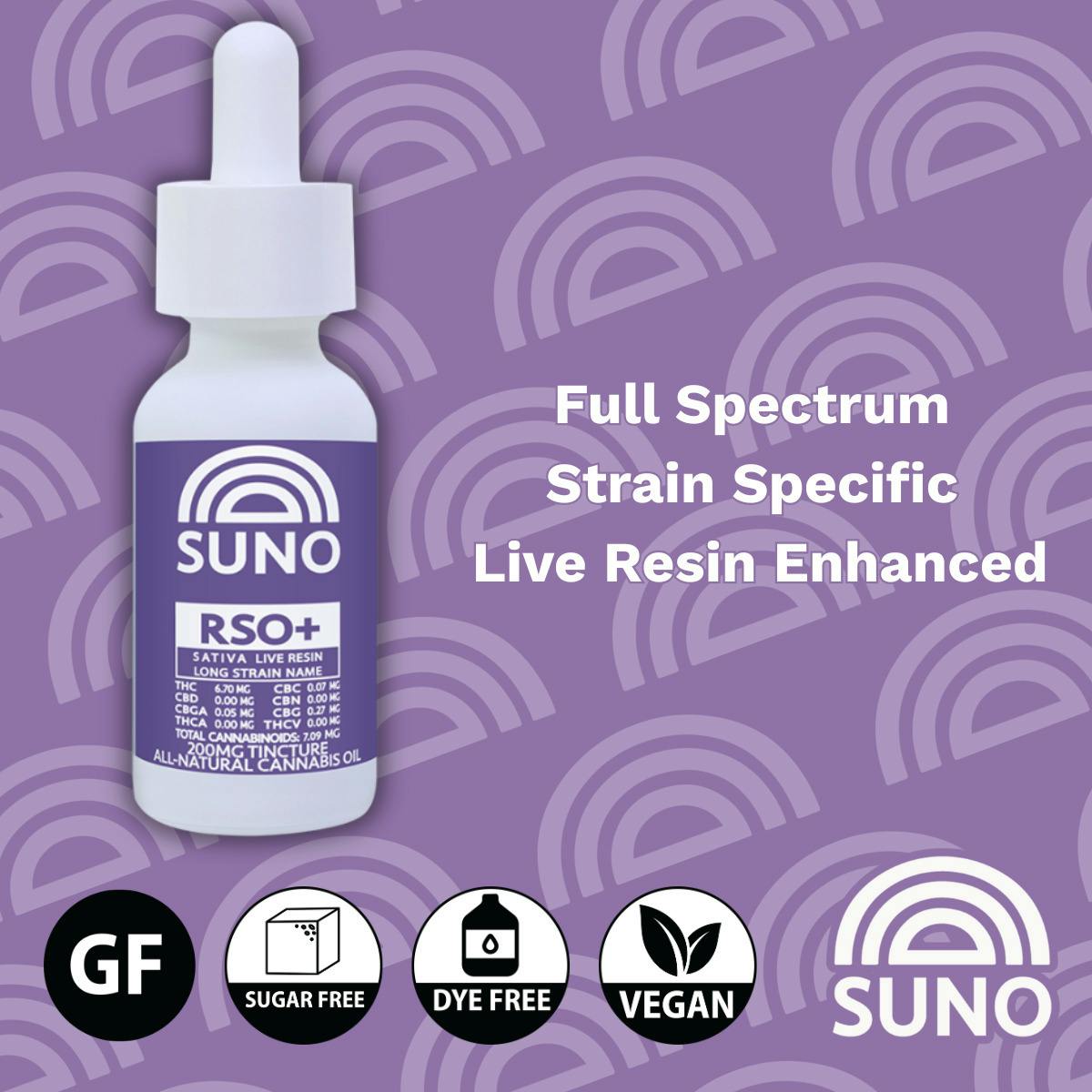 SUNO RSO+ Maui Wowie Tincture – 200MG