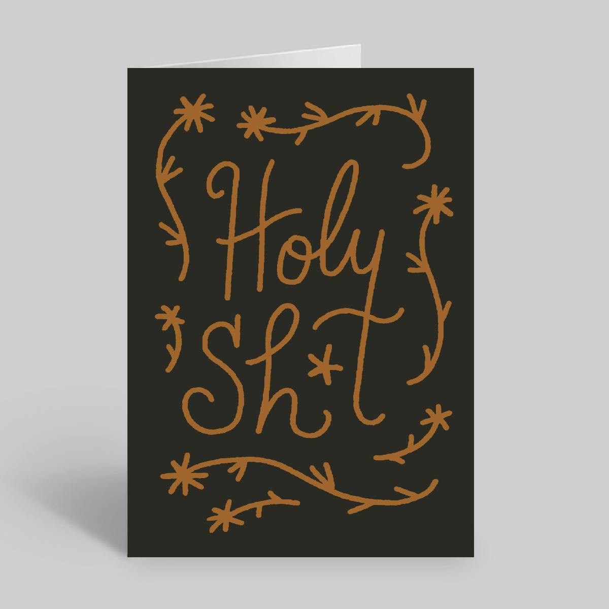 Miss Jones Greeting Card - Holy Shit