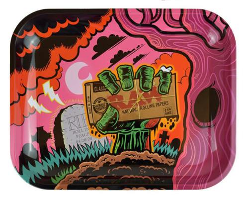 RAW ROLLING TRAY Large - Zombie