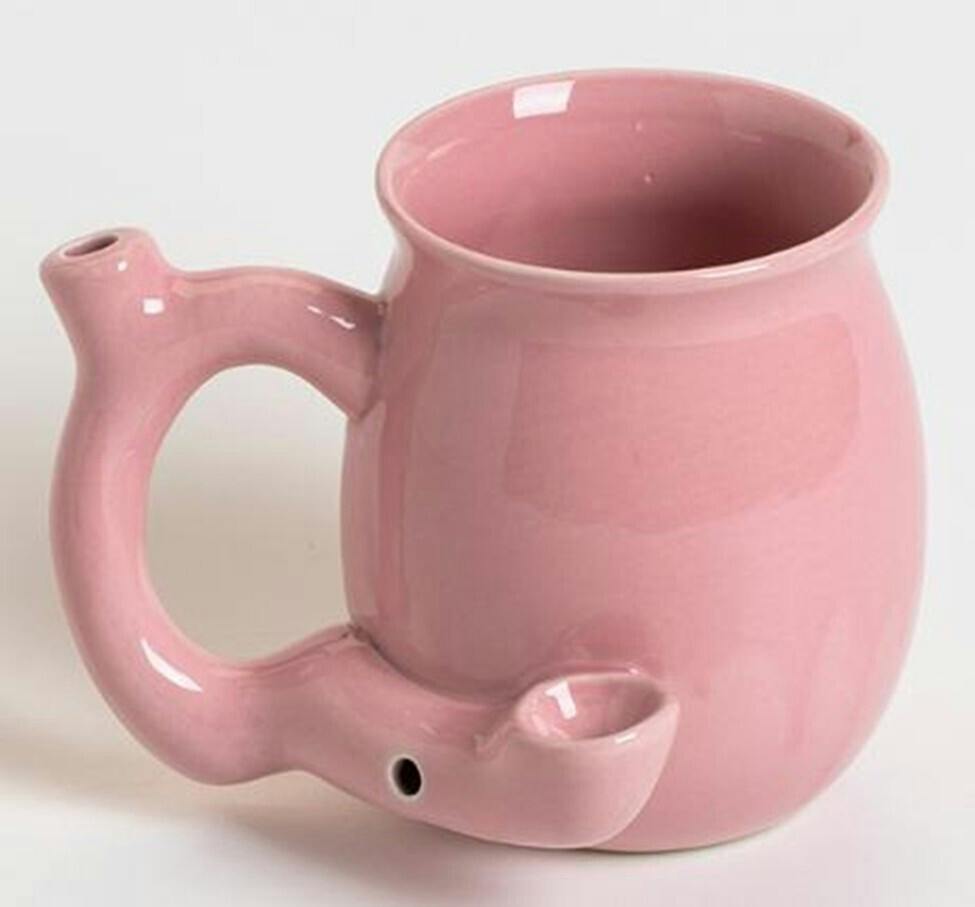 Ceramic Mug Pipe - Pink