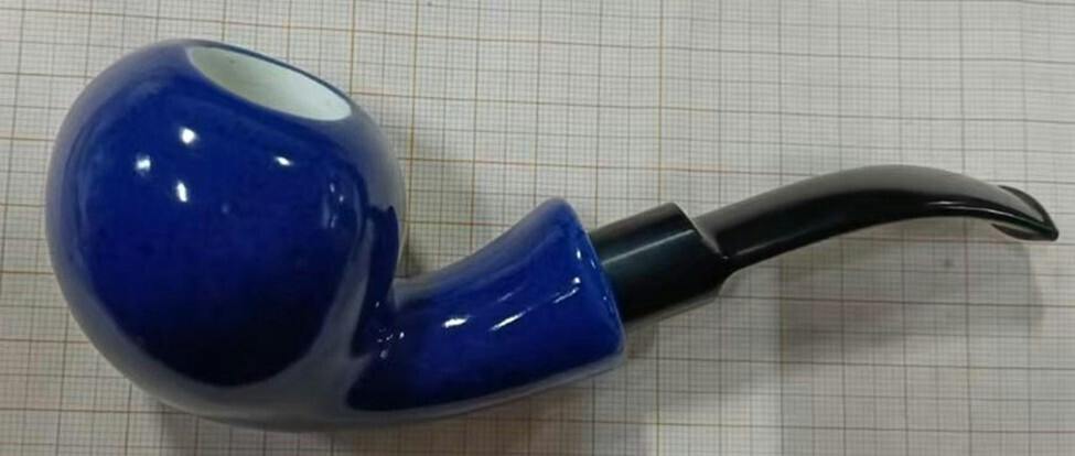 Ceramic Pipe - Blue