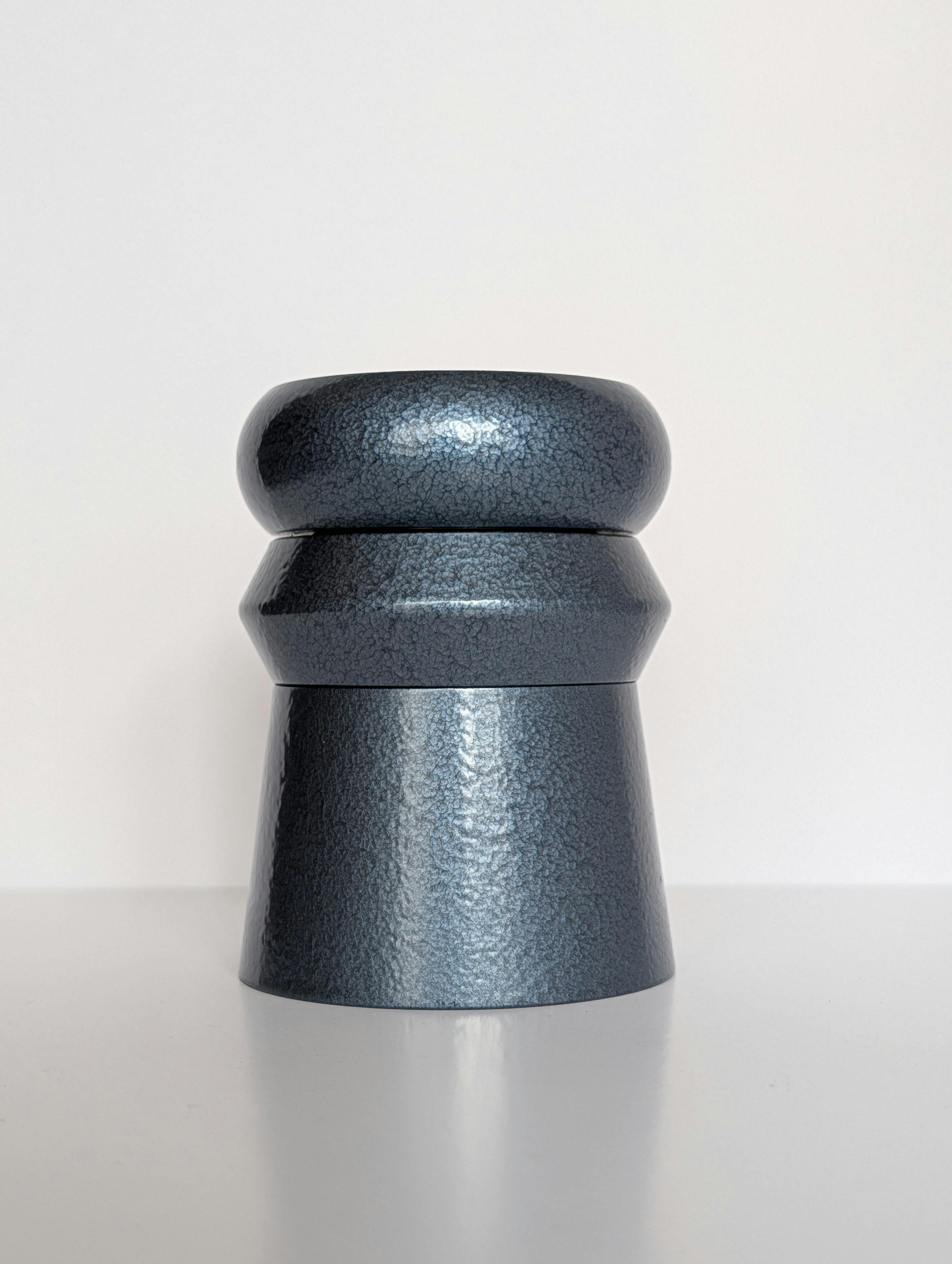 Hemson - The Totem 3-Piece Grinder - Blue Steel