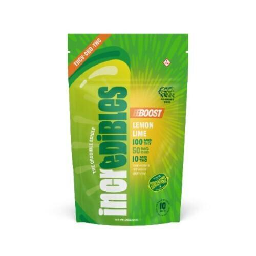 Incredibles Lemon Lime Boost 10:5:1 Gummies 10mg (10ct)