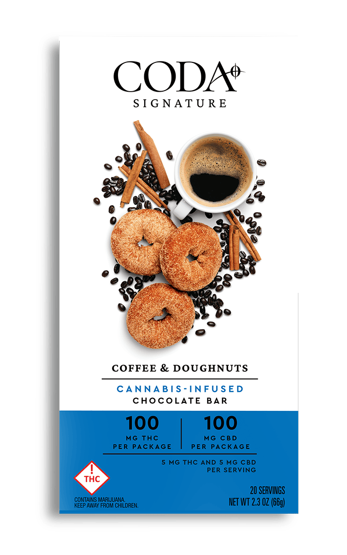 (REC) Coda Bars - 100mg - Coffee & Doughnuts