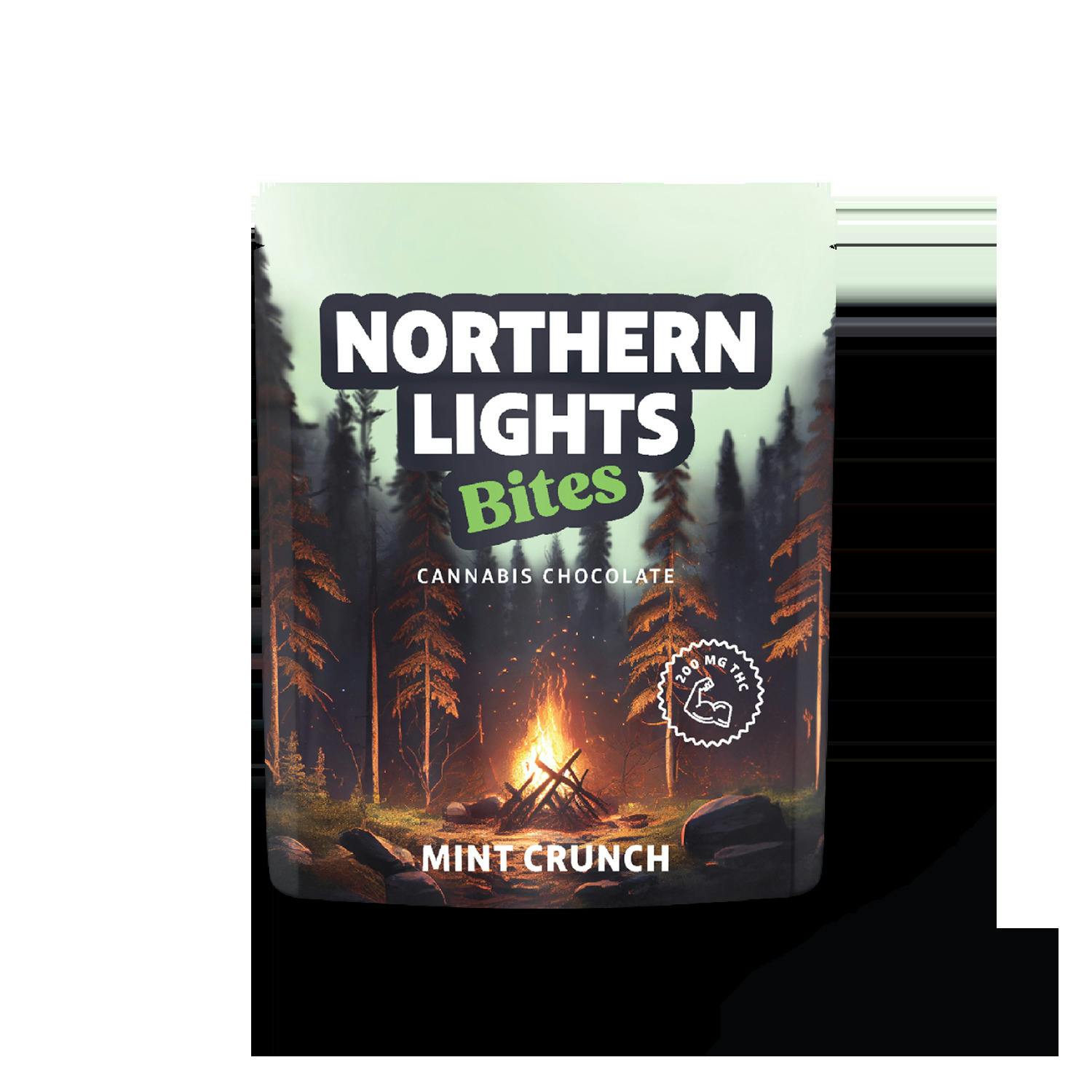 Mint Crunch Chocolate Bites - 4pc x 50mg - 200mg pkg