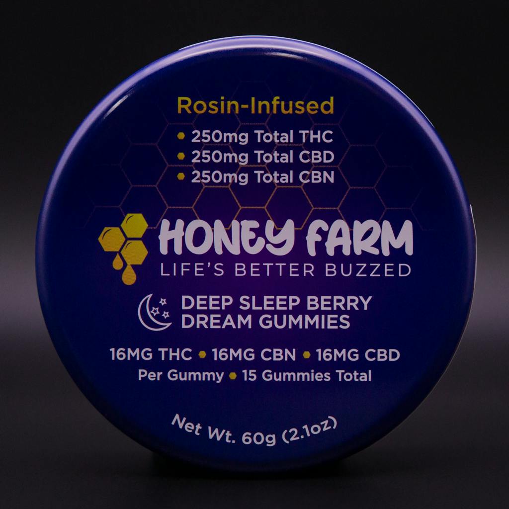 Honey Farm | 250mg | Sleep Berry Dream | Rosin Infused Gummies | 15pk