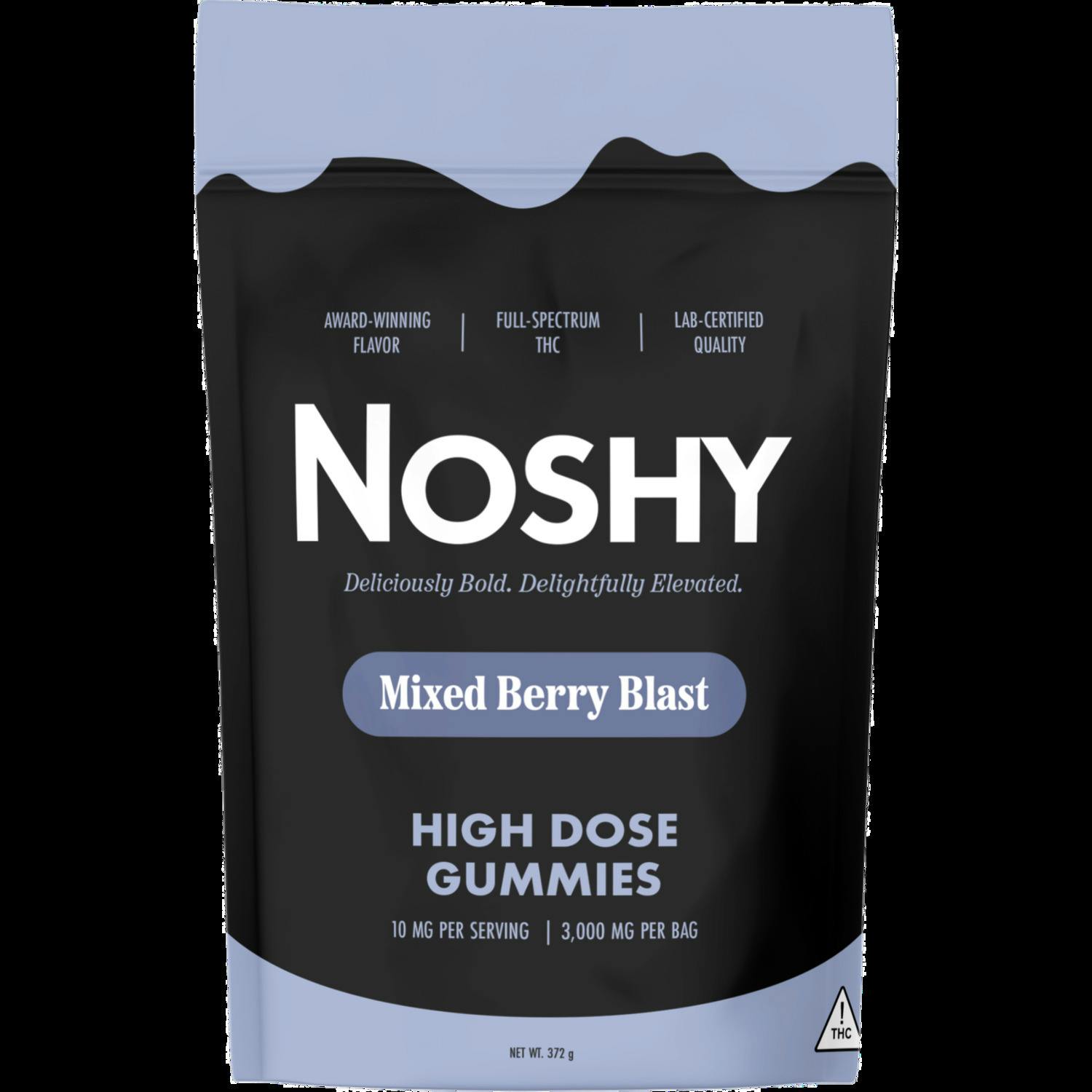 Noshy | 3000mg | Mixed Berry Blast | High Dose Gummies | 60pk