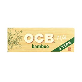 OCB BAMBOO ROLLING PAPERS + TIPS
