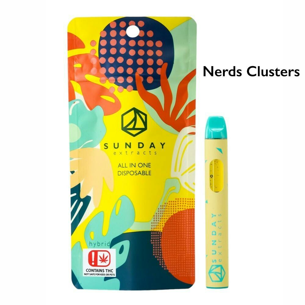 SUNDAY 2G ALL IN ONE DISPOSABLE - NERD CLUSTERS