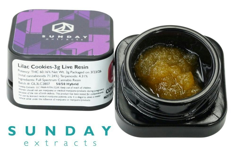 SUNDAY EXTRACTS 3G CONCENTRATE - LILAC COOKIES