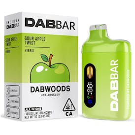 DabBar | Sour Apple Twist | Hybrid | Liquid Live Diamonds All-In-One | 1g