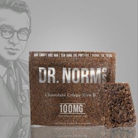 Dr. Norm's - Chocolate Crispy Rice Bar - Rice Bar - 100mg