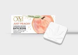 OM | Just Peachy | Full Spectrum Bath Bomb | 100mg