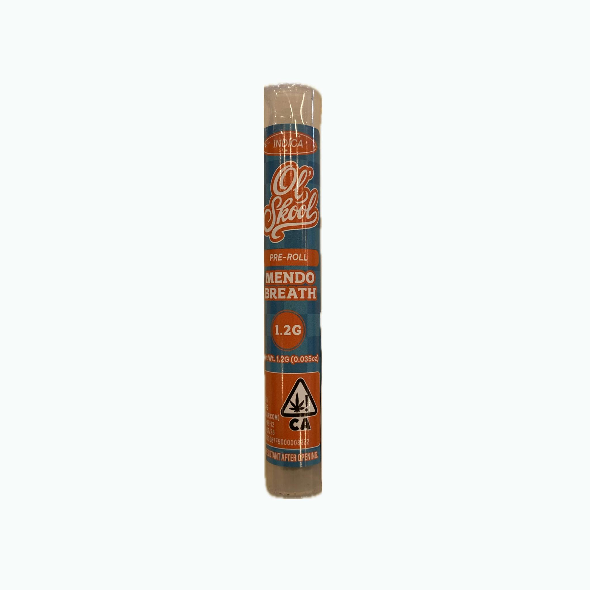 Ol' Skool | Mendo Breath | Indica | Pre-Roll | 1.2g