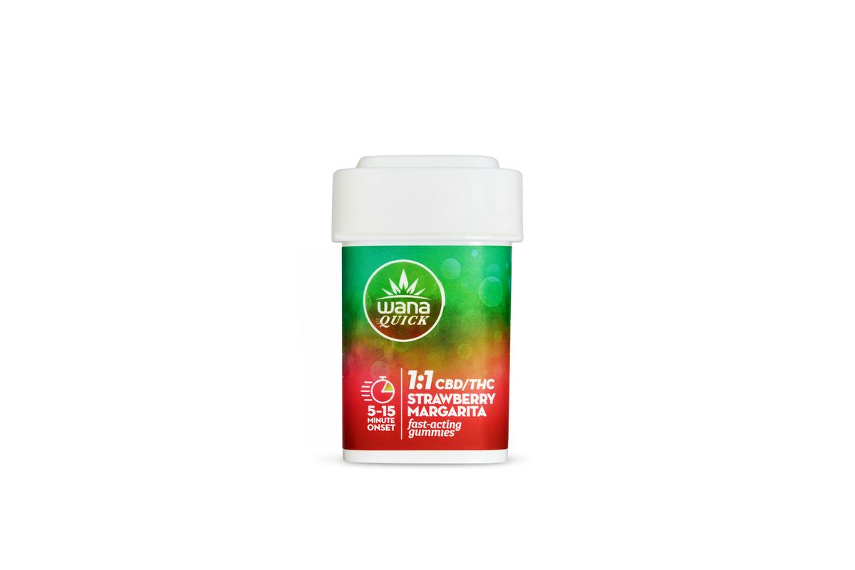 Wana | 100mg Quick Gummies | StrawMargarita 1:1
