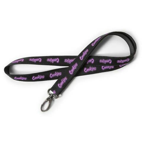 Cookies | 18" Lanyard | Black & Purple