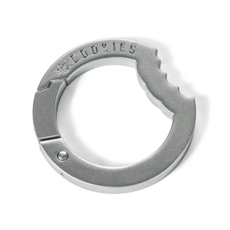 Cookies | Carabiner Clip Keychain | Silver