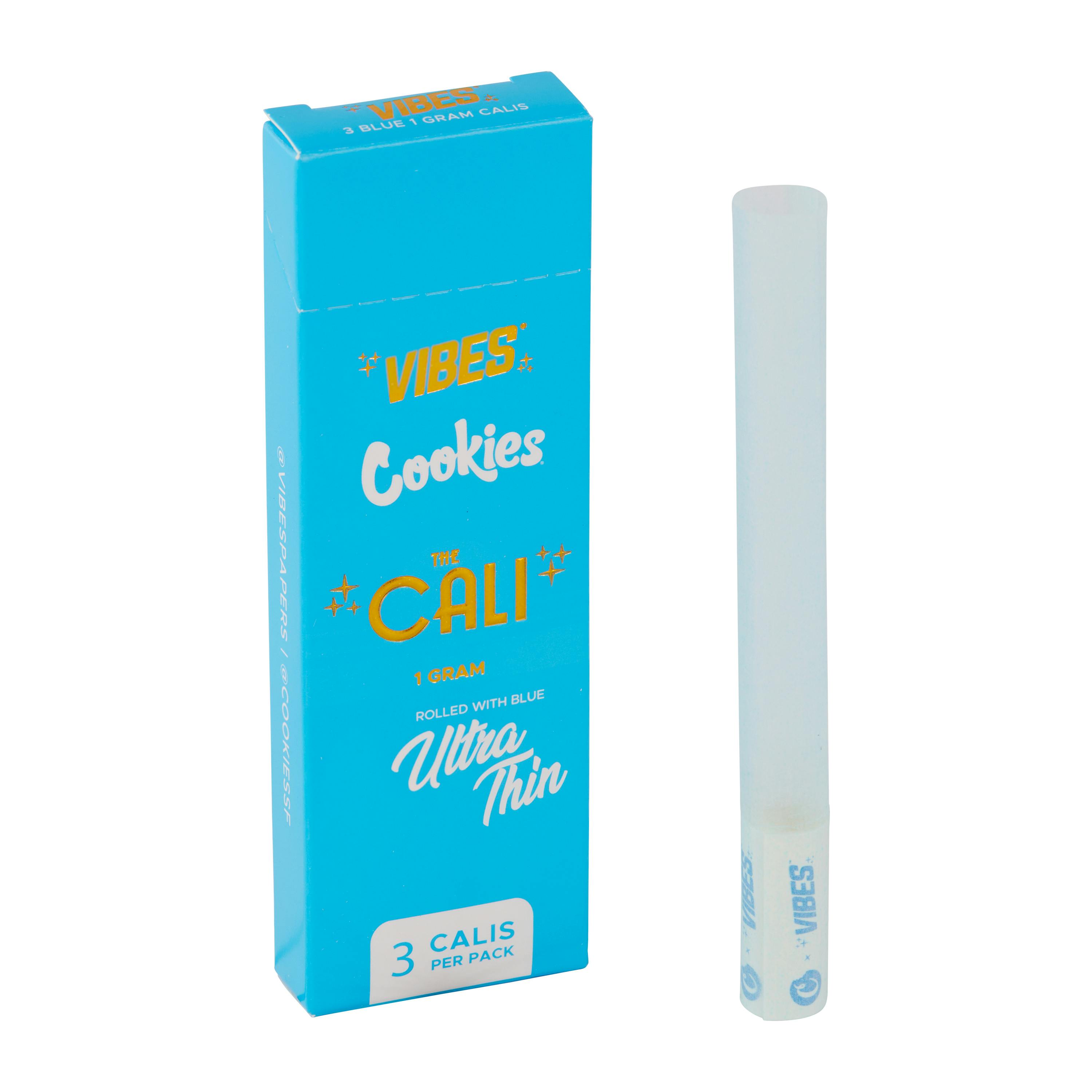 VIBES x Cookies | The Cali 1g Cones | Ultra Thin | Blue