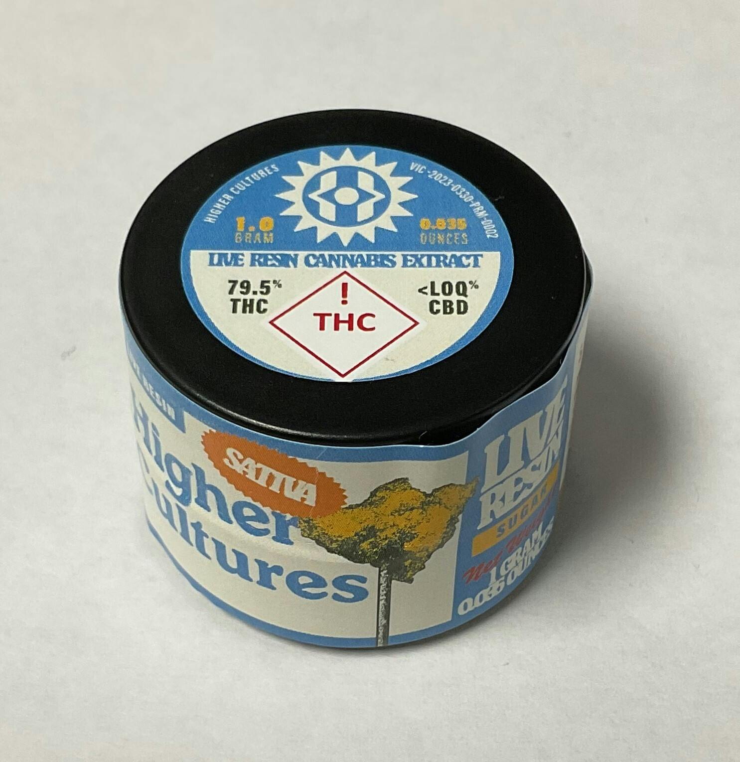 Higher Cultures | 1g Live Sugar Wax | Black Jet Fuel (S)