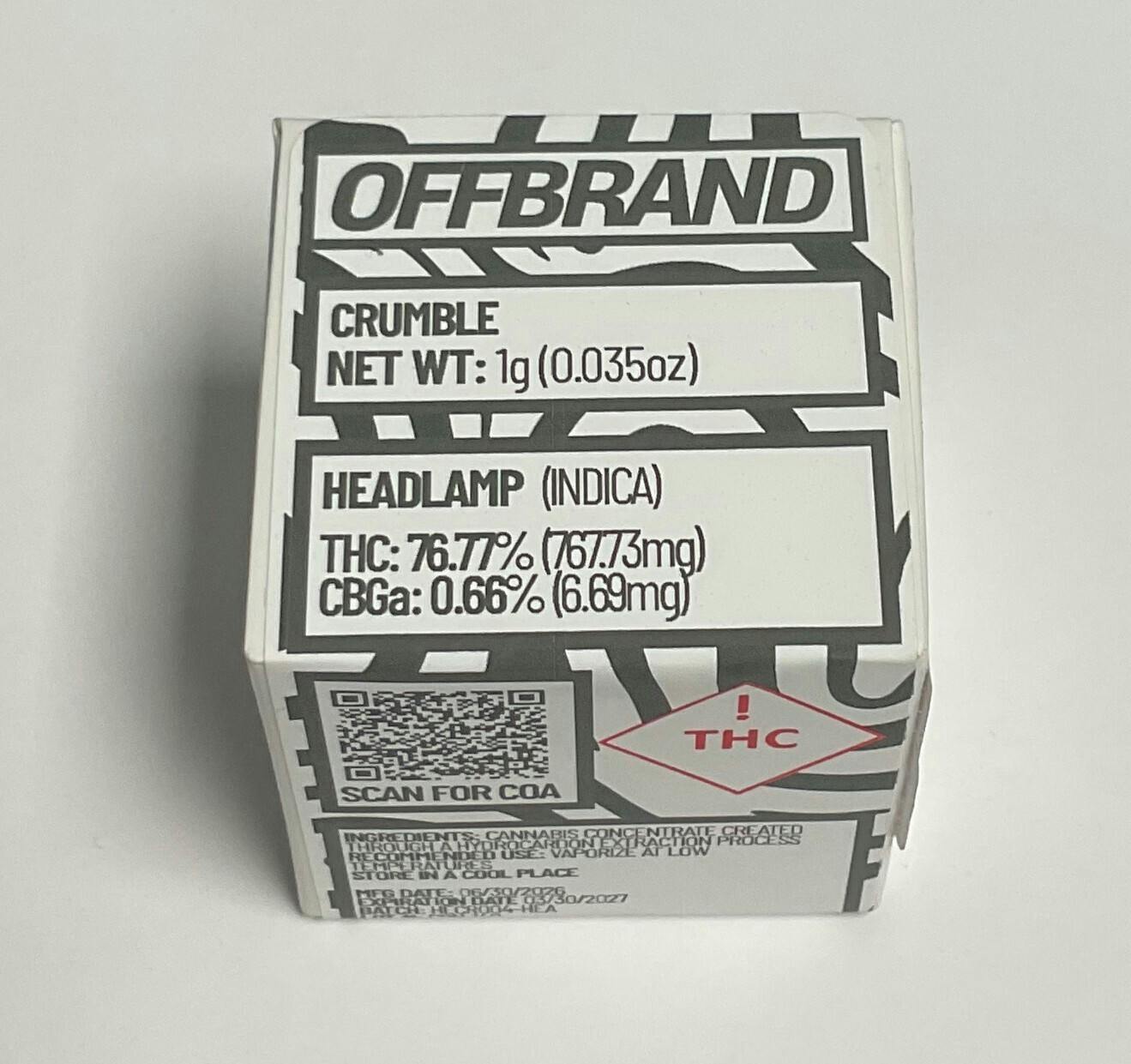 OFFBRAND | 1g Crumble | Frozen Fuel