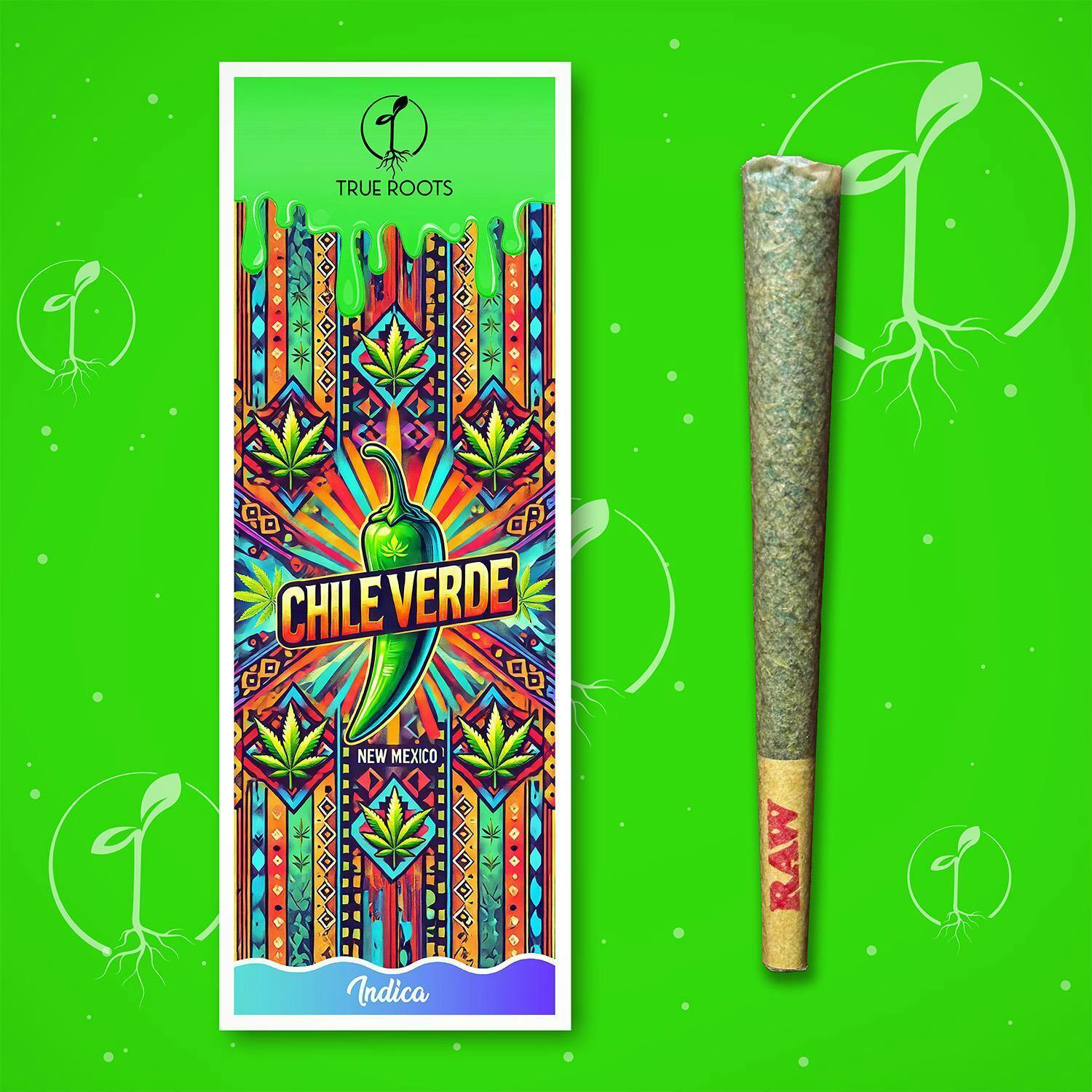 True Roots | 1G Preroll | Kiefy Cone Chile Verde