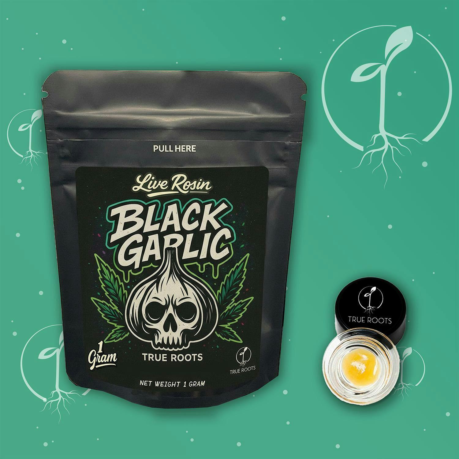 True Roots | 1G Live Rosin | Black Garlic