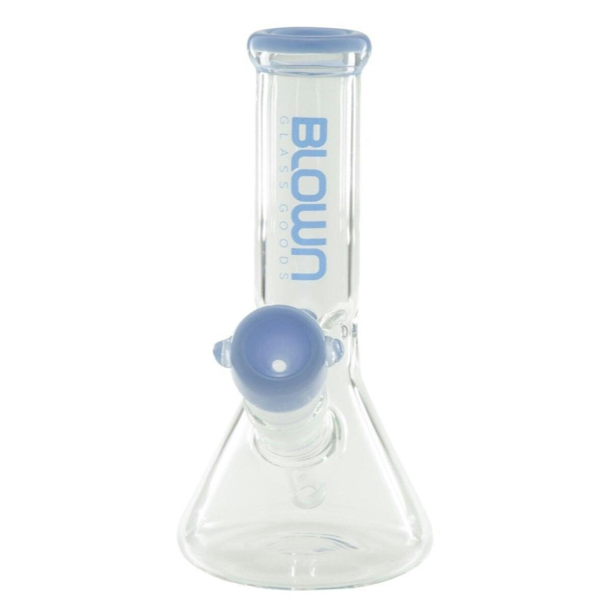 Blown | Kaleidoscope 8" Beaker Waterpipe | Light Blue