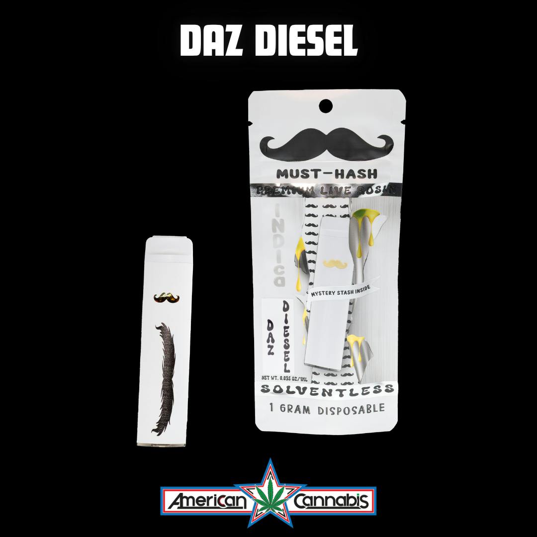 [Cartridge] MUST-HASH Daz Diesel Live Rosin 1g [Indica]