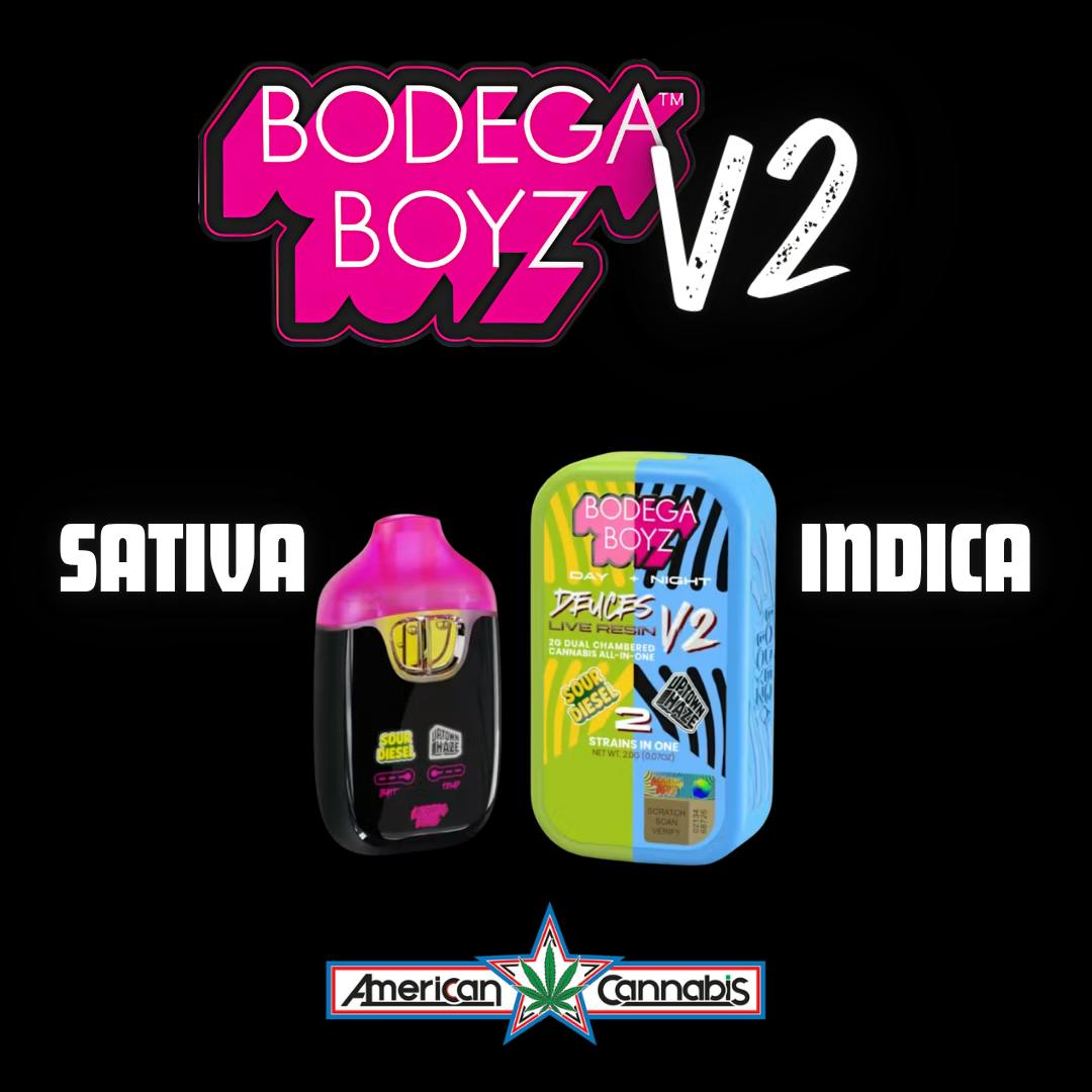 [Cartridge] Bodega Boyz Deuces V2 Sour Diesel & Uptown Haze 2g [Day/Night]