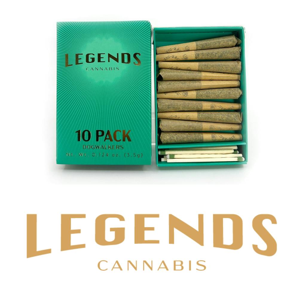 Legends Cannabis Donny Burger Dogwalkers Pre-Rolls 0.35g Each | 10 Pack