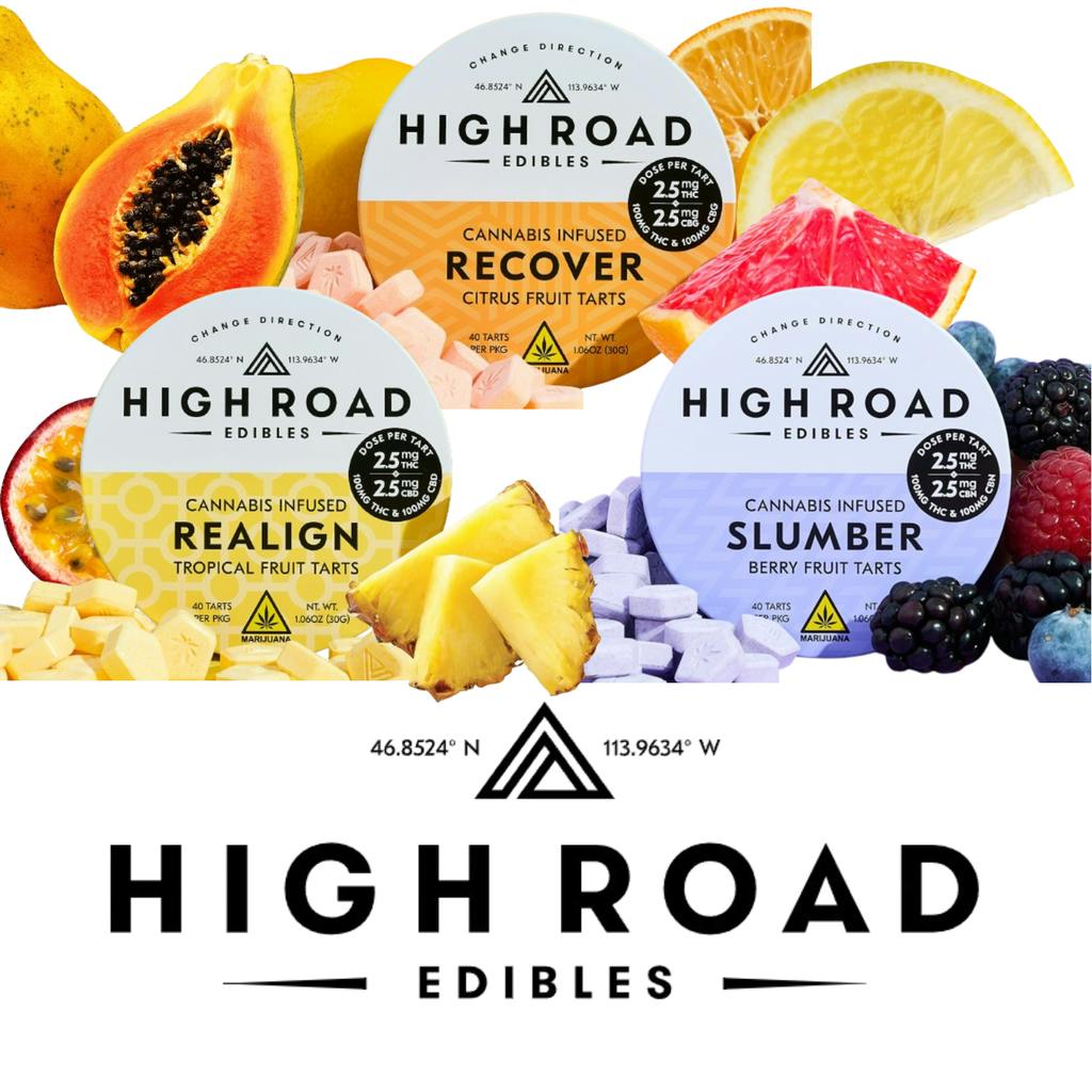 High Road Edibles Realign Tropical Infused Fruit Tart 10mg