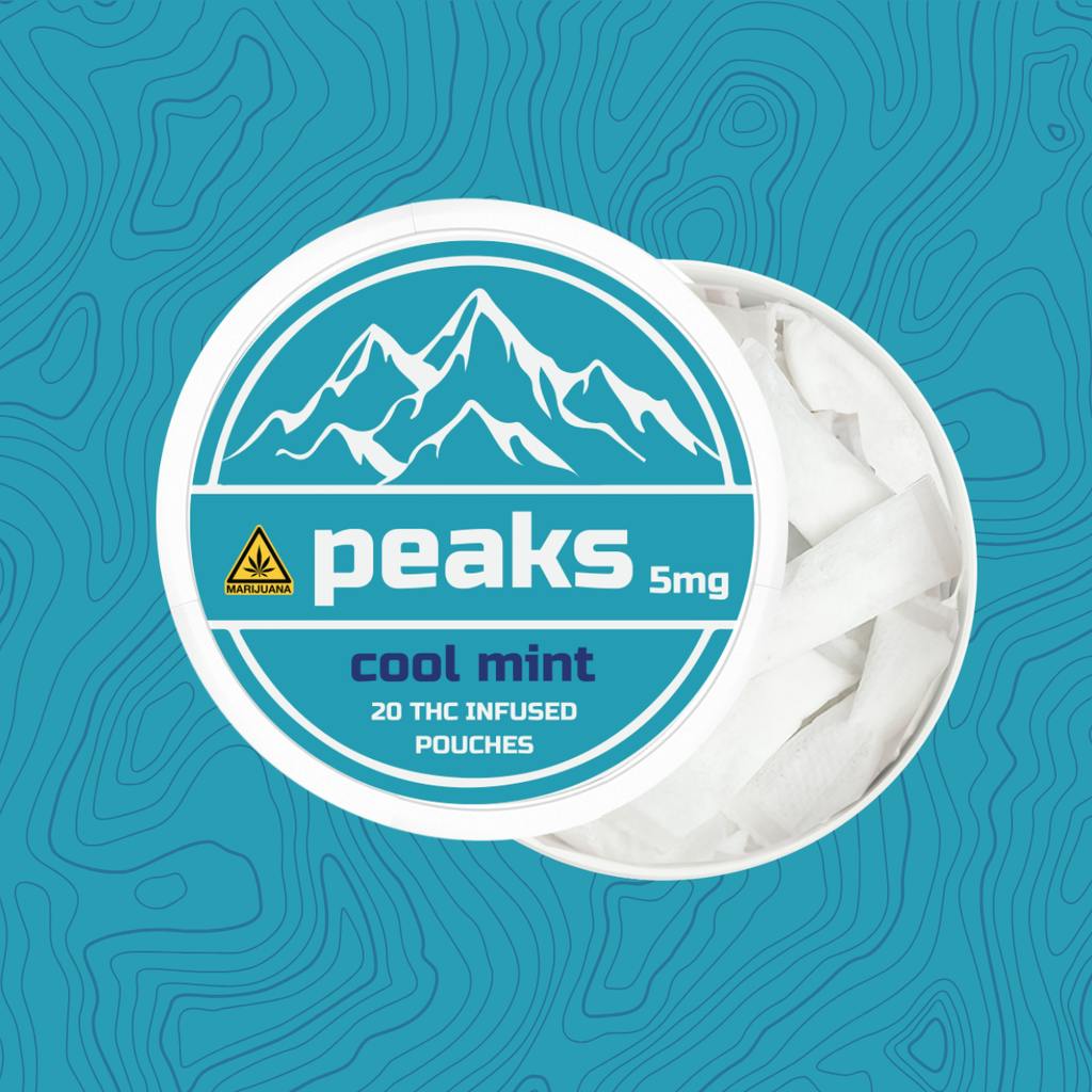 Peaks Cool Mint Infused Pouches 5mg Each | 20 Pack