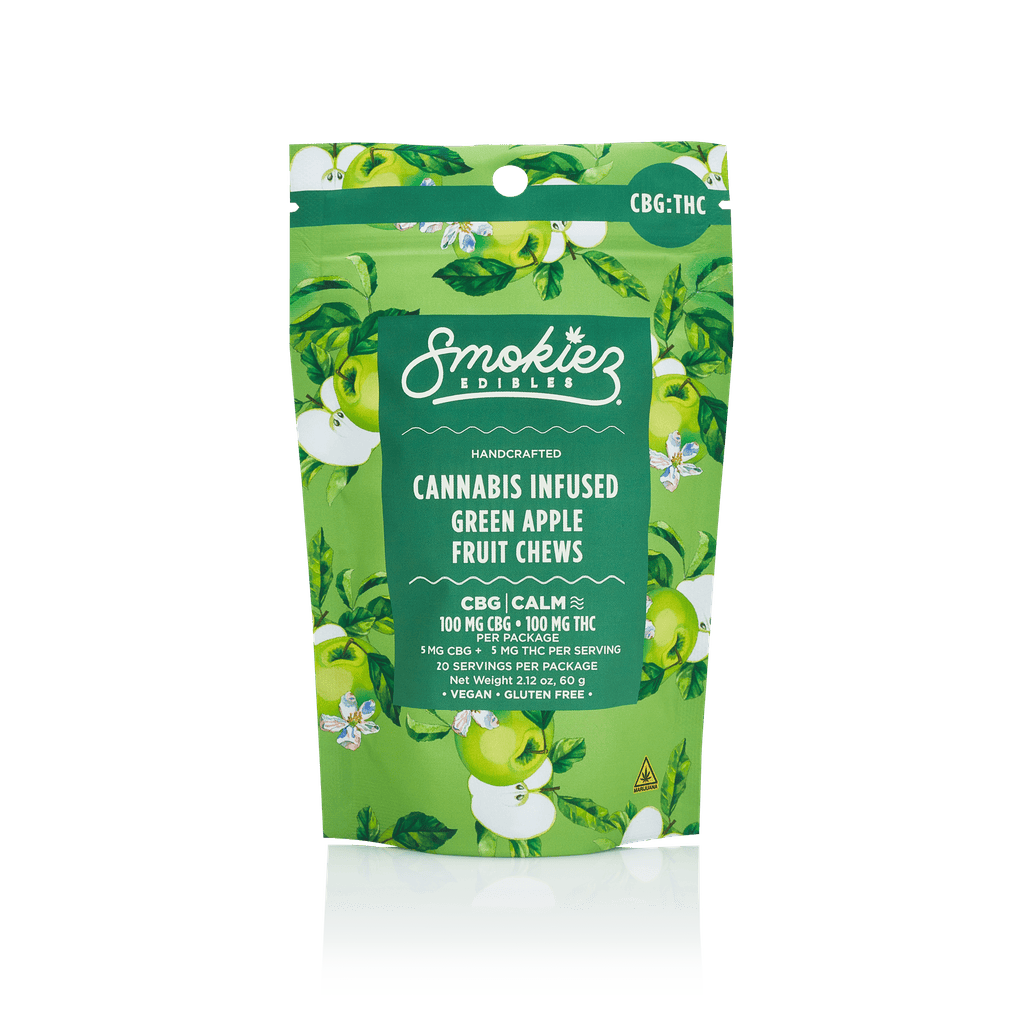 Smokiez Green Apple Gummies 10mg Each | 10 Pack
