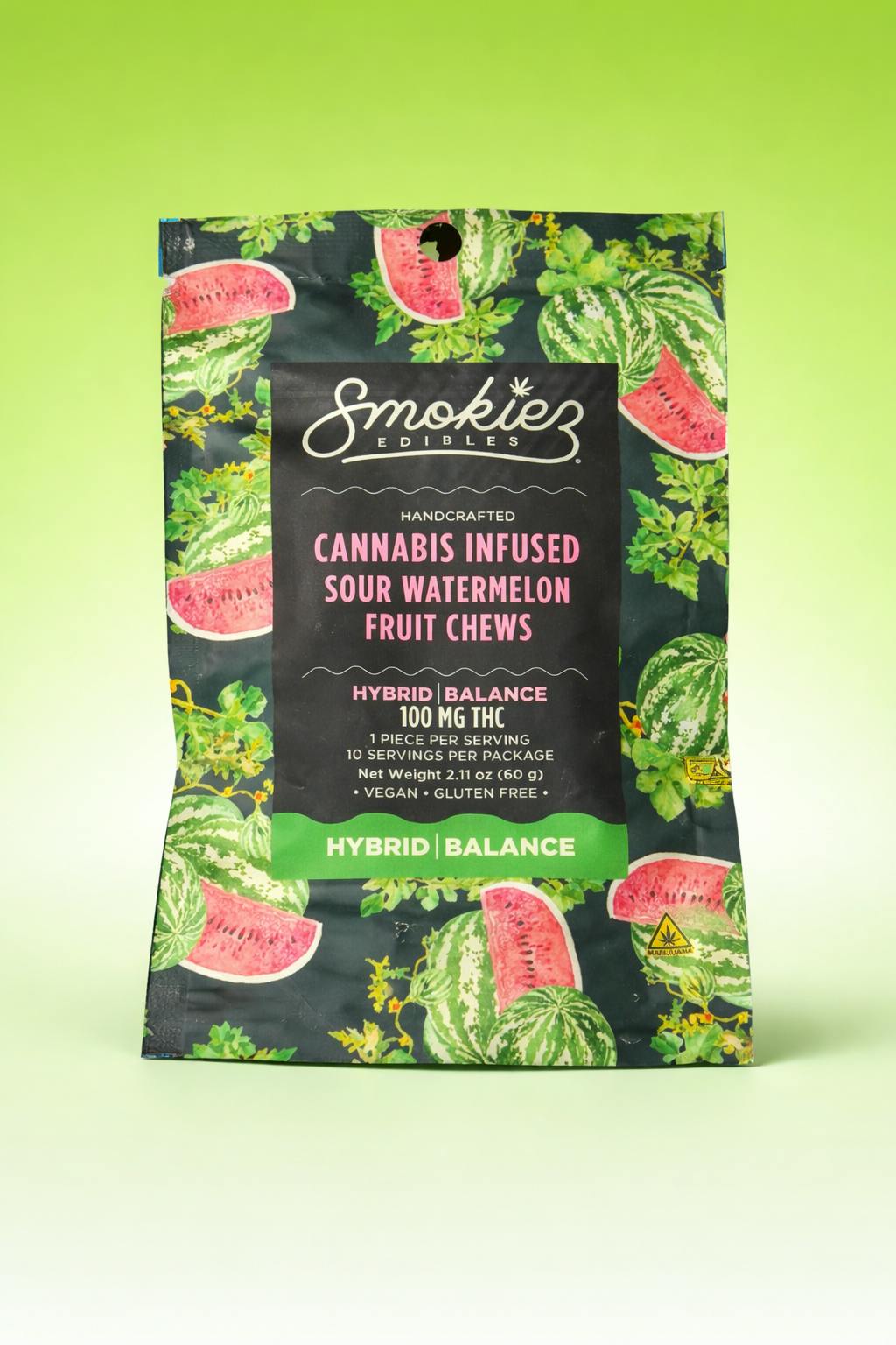 Smokiez - Sour Watermelon 10pk cannabis product