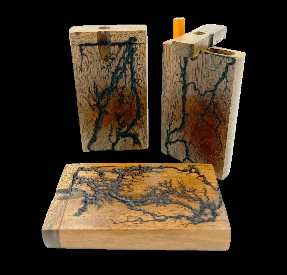 4" Rustic Wood Dugout with One Hitter