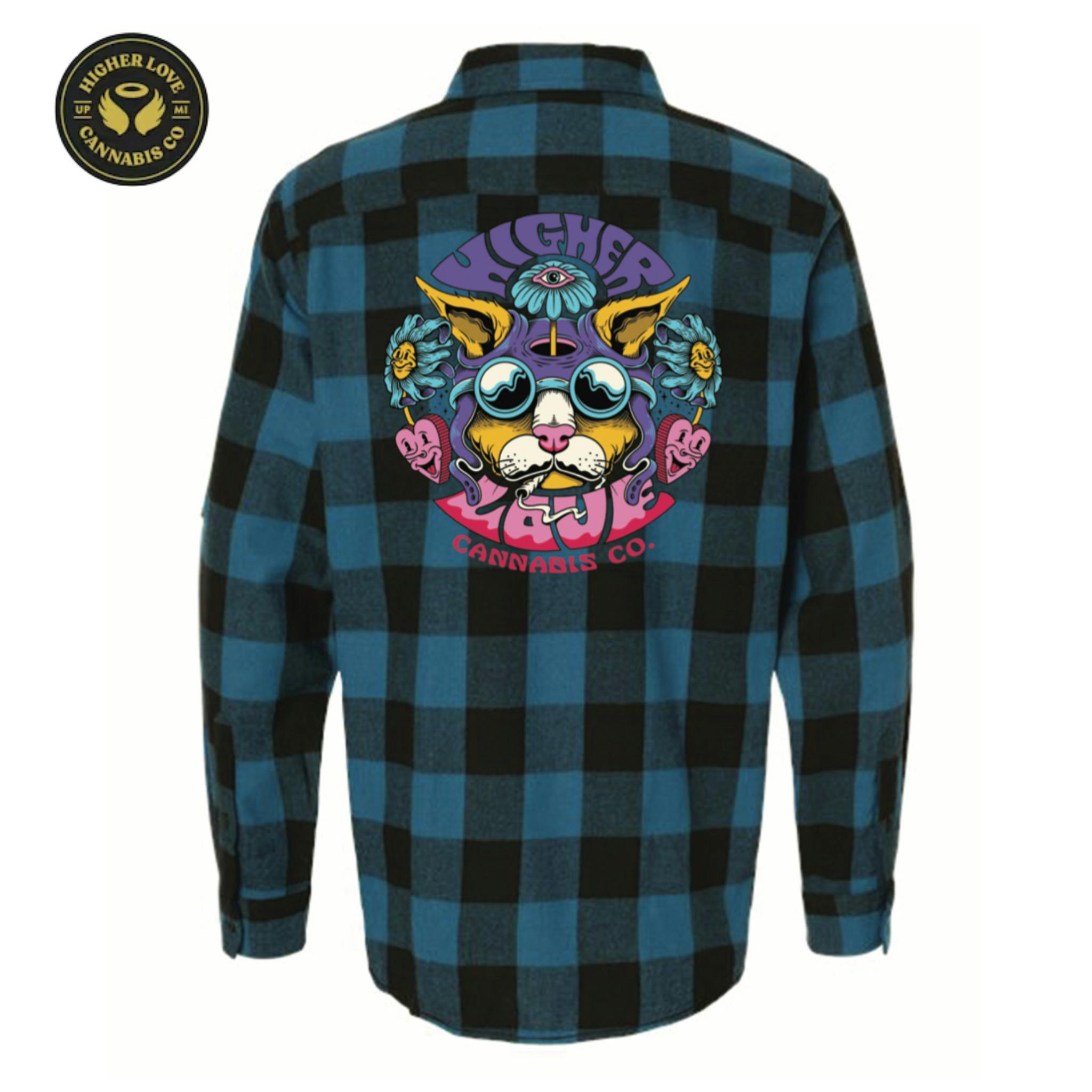 Aviation Cat Flannel | Blue | (M)